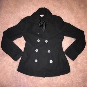 Jackets & Coats - Black pea coat with pockets Jackets & Coats - Black pea coat with pockets